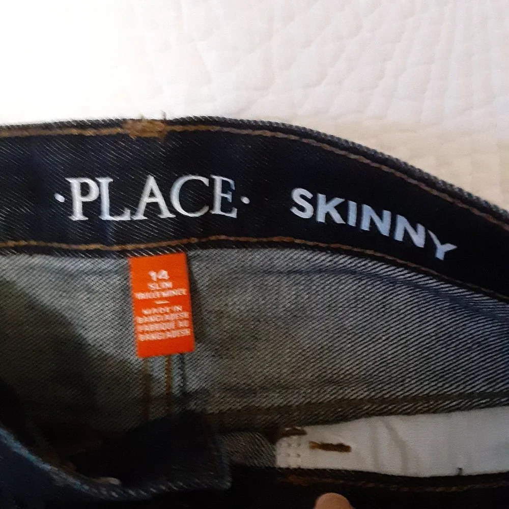 The Children's Place Blue Jeans Size 14 Girls Skinny Pants